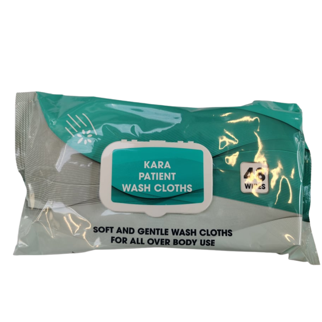 Kara Patient Wash Cloths, Wet Wipes