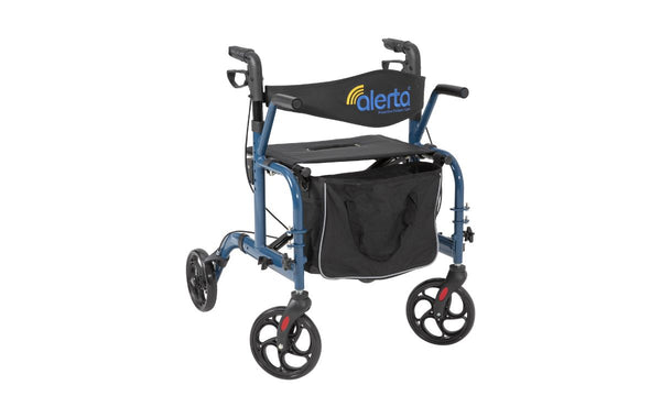 Aluminium Lightweight 2-in-1 Wheelchair Rollator