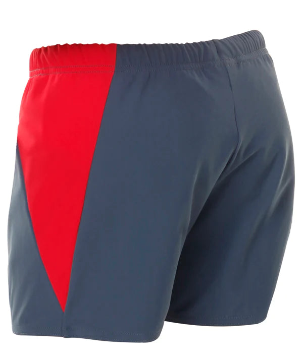 Kes-Vir  Boys Incontinence Slate Swim Shorties Slate/Red