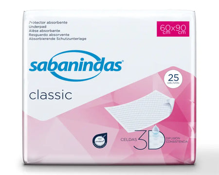 Incontinence Disposable Bed & Chair Pads 60 x 90cm Sabanindas - Underpads